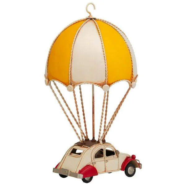 Decorative Figure Alexandra House Living Yellow Balloon Car Parachute 17 x 31 x 18 cm