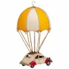 Decorative Figure Alexandra House Living Yellow Balloon Car Parachute 17 x 31 x 18 cm
