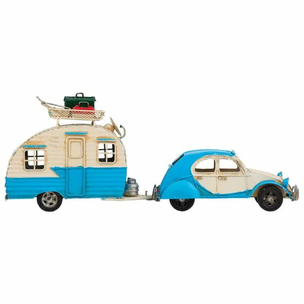 Коллекционная фигура Alexandra House Living Светло Синий Железо ABS караван прицеп 9 x 15 x 41 cm