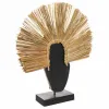 Decorative Figure Alexandra House Living Brown Mask 50 x 12 x 38 cm