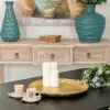 Decorative Plate Alexandra House Living Golden 39 x 2 x 39 cm