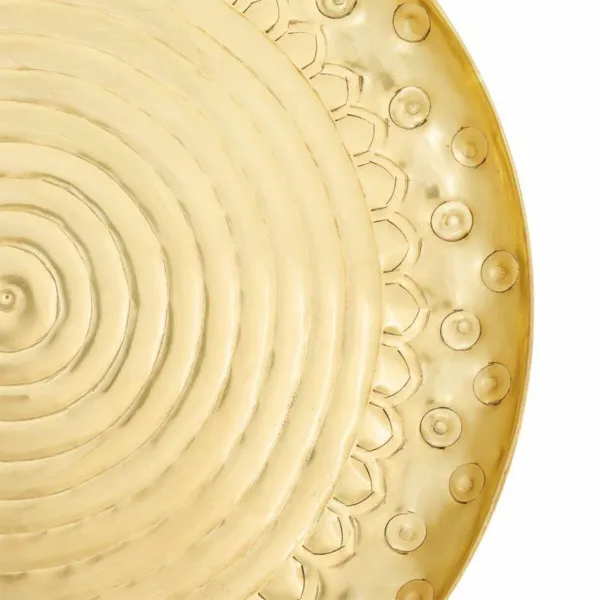 Decorative Plate Alexandra House Living Golden 39 x 2 x 39 cm