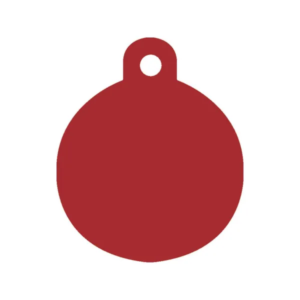 Identification plate for collar Imarc Circle Red