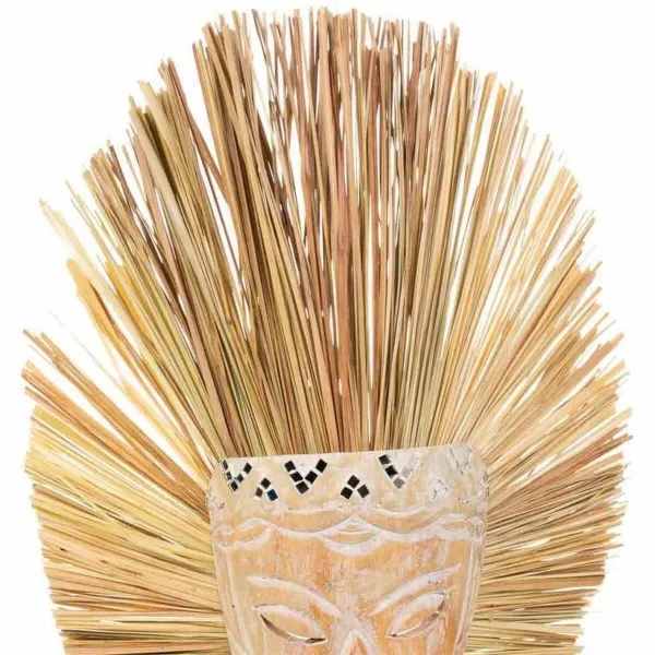Decorative Figure Alexandra House Living Natural Mask 53 x 13 x 30 cm