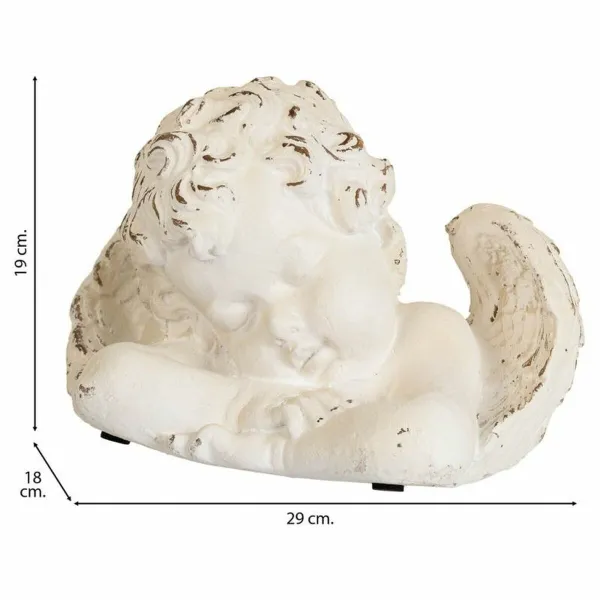 Decorative Figure Alexandra House Living White Angel 18 x 19 x 29 cm