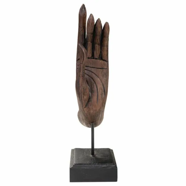 Dekoratyvinė figūrėlė Alexandra House Living Ruda Juoda Ranka 12 x 43 x 17 cm