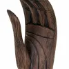 Decorative Figure Alexandra House Living Brown Black Hand 12 x 43 x 17 cm
