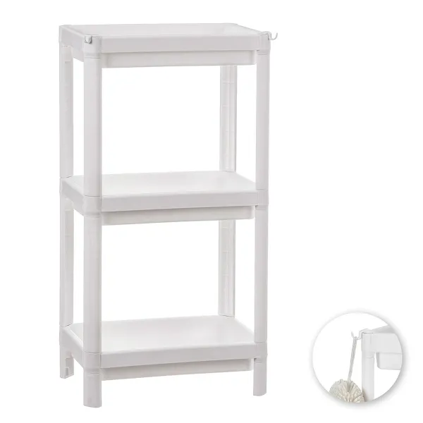 Vonios lentynos Ballete Balta Plastmasinis 35,5 x 23 x 75 cm