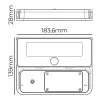 LED-seinävalo EDM 31821 Polykarbonaatti ABS 12 W 1600 lm Aurinkokenno (6500 K)