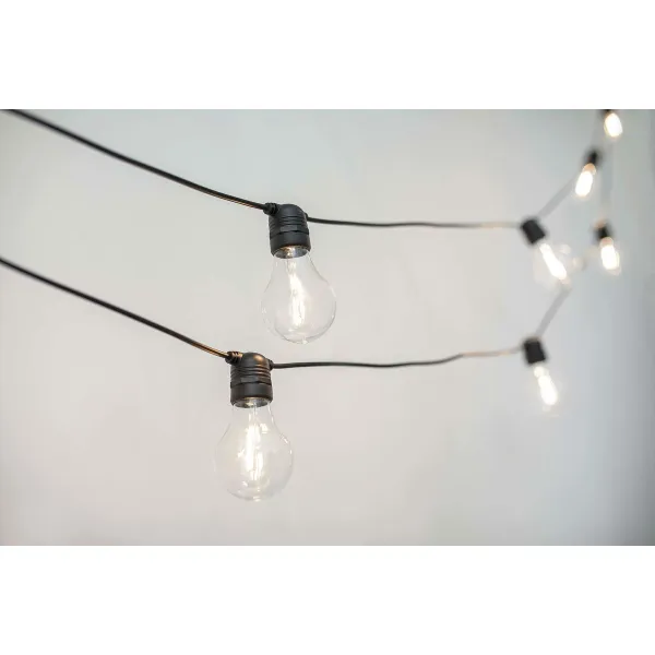 LED žibintų vainikas New Garden Allegra Juoda 8 m E27 10 350 lm