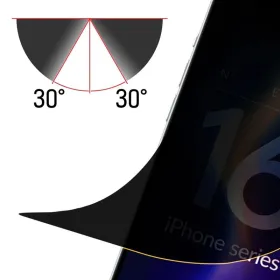 3mk Silky Matt Privacy - Matte Privacy Film for iPhone 16 Plus