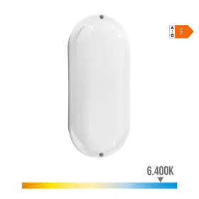 Sieninis apšvietimas EDM 32449 Balta Plastmasinis F 18 W 120 W 1820 Lm Judesių Jutiklis Šviesos sensorius Ovalus (6400 K)