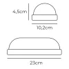 Sieninis apšvietimas EDM 32449 Balta Plastmasinis F 18 W 120 W 1820 Lm Judesių Jutiklis Šviesos sensorius Ovalus (6400 K)