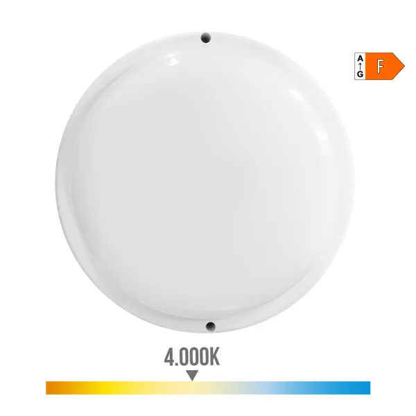Sienas gaisma EDM 32446 Balts Plastmasa F 18 W 120 W 1820 Lm Kustības Sensors Gaismas sensors Apaļš (4000 K)