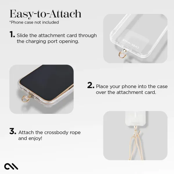Case-Mate Phone Crossbody Rope - Shoulder strap for phone (Beige)