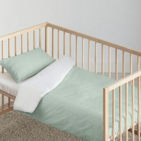 Пододеяльник Kids&Cotton Vichy Мята 100 x 120 cm