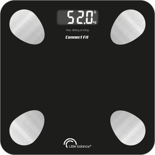 Цифровые весы для ванной Little Balance 8685 Чёрный 180 kg