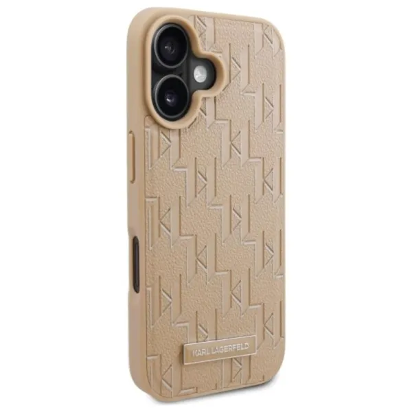 Karl Lagerfeld Hot Stamp MagSafe - Case for iPhone 16 (beige)