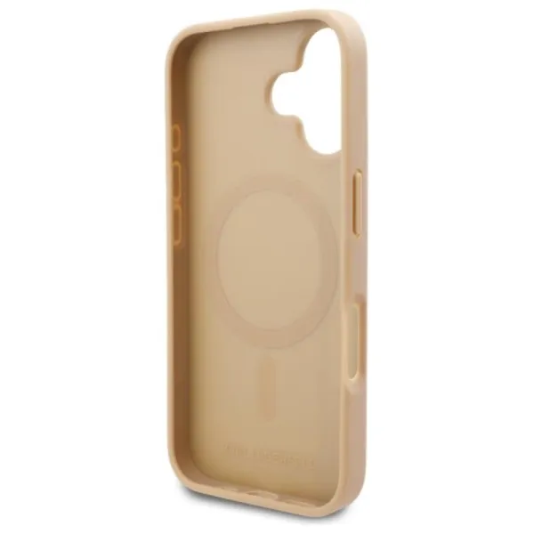 Karl Lagerfeld Hot Stamp MagSafe - Case for iPhone 16 (beige)