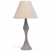 Pöytälamppu Alexandra House Living Valkoinen Harmaa Metalli Kangas 220-240 V 23 x 46 x 23 cm