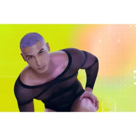 Erotiska Kostīms Rainbow Party Melns S/M