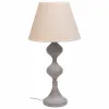 Pöytälamppu Alexandra House Living Valkoinen Harmaa Metalli Kangas 220-240 V 25 x 50 x 25 cm