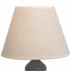 Pöytälamppu Alexandra House Living Valkoinen Harmaa Metalli Kangas 220-240 V 25 x 50 x 25 cm
