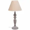 Настольная лампа Alexandra House Living Белый Серый Металл Ткань 220-240 V 23 x 46 x 23 cm