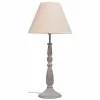 Pöytälamppu Alexandra House Living Valkoinen Harmaa Metalli Kangas 220-240 V 23 x 49 x 23 cm