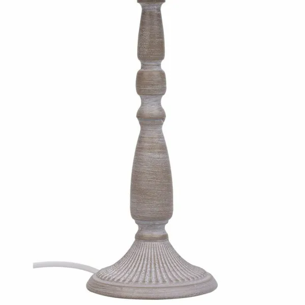 Stalinė lempa Alexandra House Living Balta Pilka Metalinis Audinys 220-240 V 23 x 49 x 23 cm