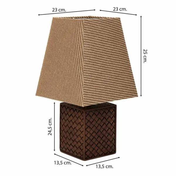 Pöytälamppu Alexandra House Living Ruskea Polyresiini 220-240 V 13 x 24 x 13 cm