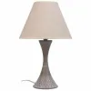 Desk lamp Alexandra House Living White Grey Metal Cloth 220-240 V 23 x 38 x 23 cm