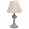 Stalinė lempa Alexandra House Living Balta Pilka Metalinis Audinys 220-240 V 23 x 41 x 23 cm