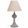 Stalinė lempa Alexandra House Living Balta Pilka Metalinis Audinys 220-240 V 23 x 41 x 23 cm
