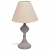 Stalinė lempa Alexandra House Living Balta Pilka Metalinis Audinys 220-240 V 23 x 41 x 23 cm