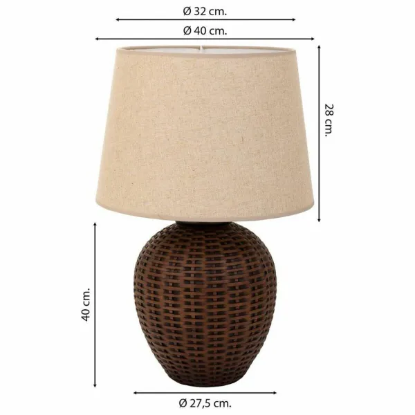 Stalinė lempa Alexandra House Living Ruda Polirezinas 220-240 V 27 x 40 x 27 cm
