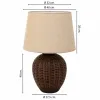 Stalinė lempa Alexandra House Living Ruda Polirezinas 220-240 V 27 x 40 x 27 cm