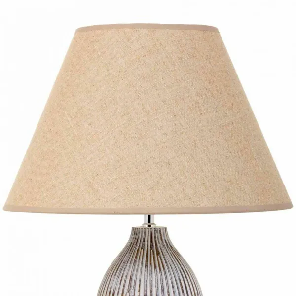 Stalinė lempa Alexandra House Living Balta Polirezinas 220-240 V 18 x 49 x 18 cm