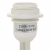 Galda lampa Alexandra House Living Balts Polirezīns 220-240 V 18 x 49 x 18 cm