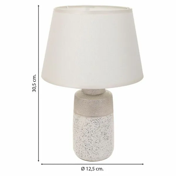 Stalinė lempa Alexandra House Living Sidabras Keramikinis 12 x 30 x 12 cm