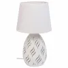 Stalinė lempa Alexandra House Living Balta Metalinis Audinys 220-240 V 18 x 31 x 18 cm