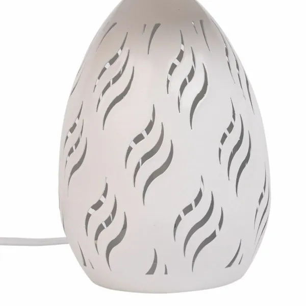Galda lampa Alexandra House Living Balts Metāls Drāna 220-240 V 18 x 31 x 18 cm