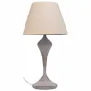 Galda lampa Alexandra House Living Balts Pelēks Metāls Drāna 220-240 V 25 x 46 x 25 cm