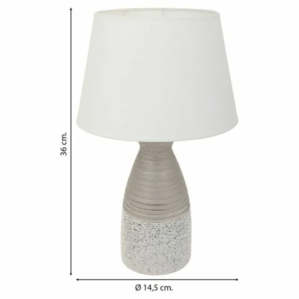 Desk lamp Alexandra House Living Silver Ceramic 14 x 36 x 14 cm