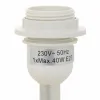 Galda lampa Alexandra House Living Balts Polirezīns 220-240 V 14 x 25 x 14 cm