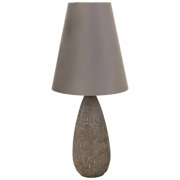 Stalinė lempa Alexandra House Living Sidabras Polirezinas 220-240 V 18 x 46 x 18 cm
