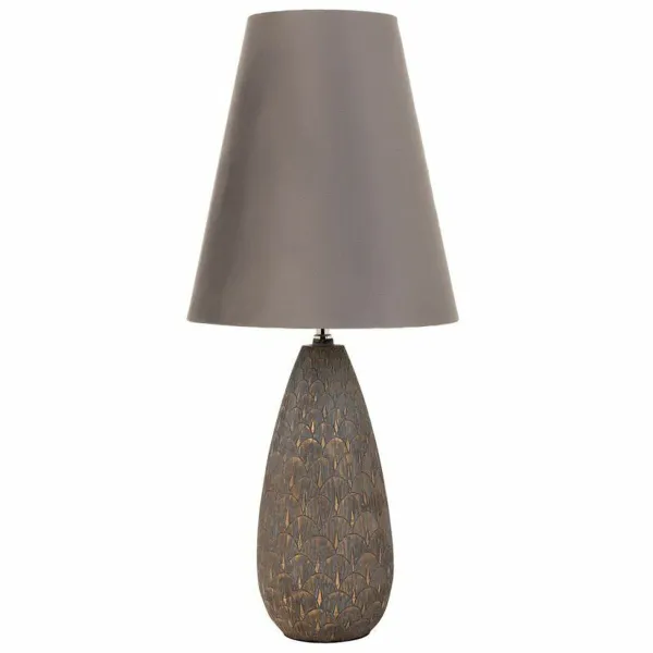 Stalinė lempa Alexandra House Living Sidabras Polirezinas 220-240 V 18 x 46 x 18 cm