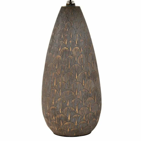 Stalinė lempa Alexandra House Living Sidabras Polirezinas 220-240 V 18 x 46 x 18 cm
