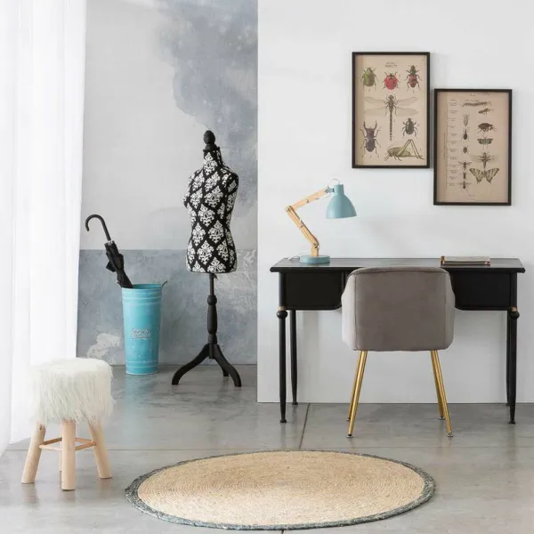 Työ/pöytälamppu Alexandra House Living Sininen Metalli 16 x 55 x 33 cm
