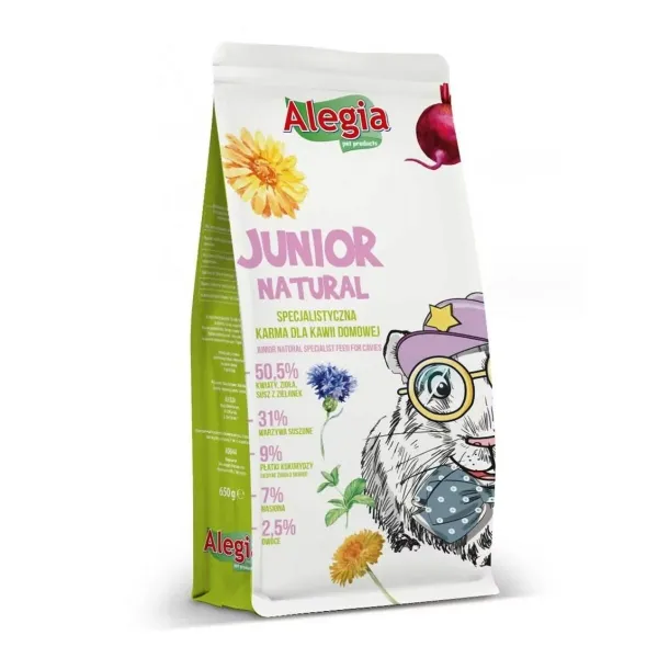 Lopbarība Alegia Junior Natural Jūrascūciņa 650 g